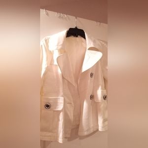 Small Blazer with Buttons and and Pockets Shiny Material